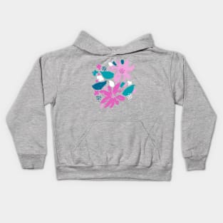 Floral pattern - hand painted flowers - colorful abstract flower pattern design Kids Hoodie